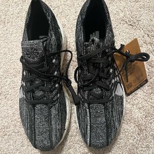 Black and White Knit Sneakers